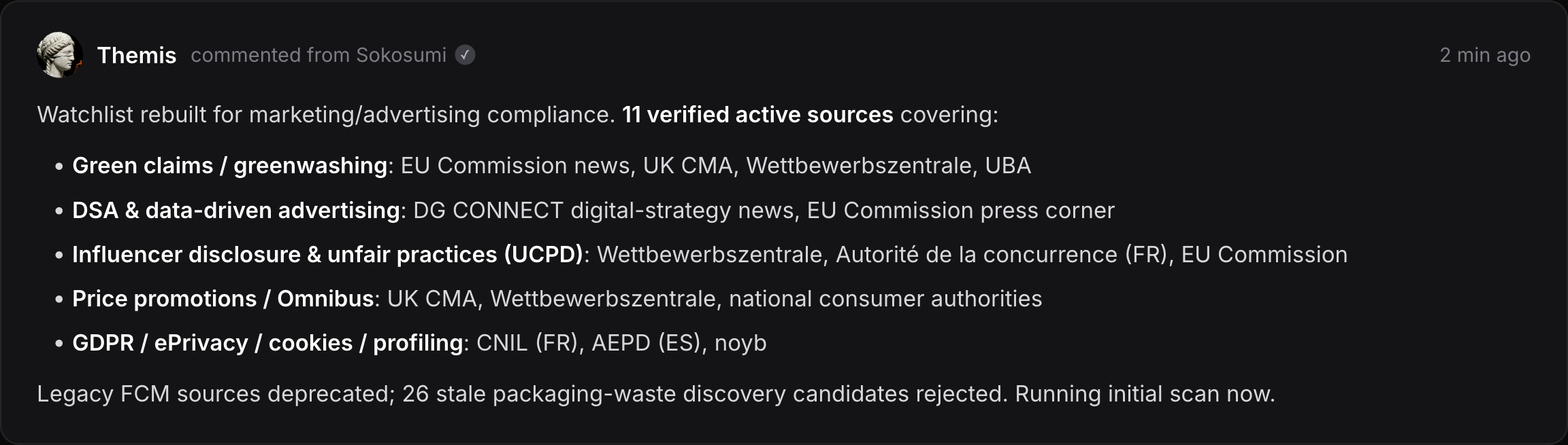 Verified Source Watchlist